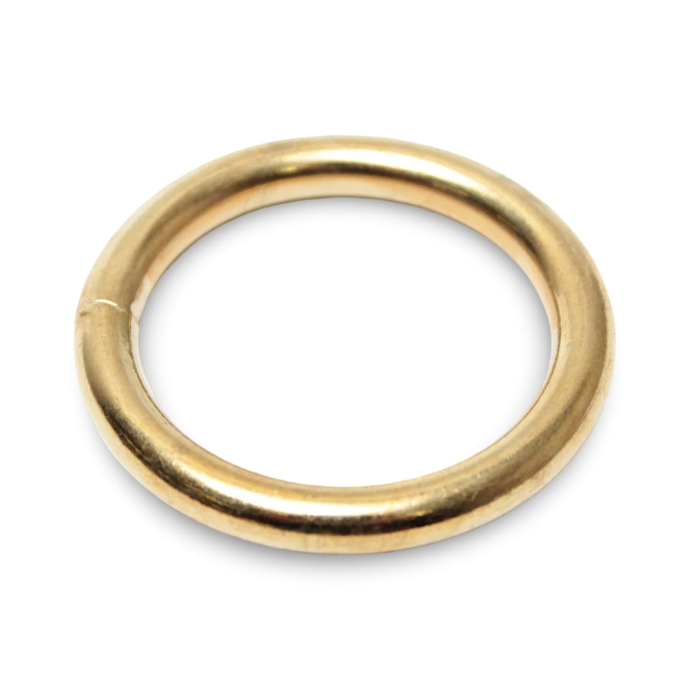 1-1/2" Brass-Plated Steel Welded O-Ring Image 1