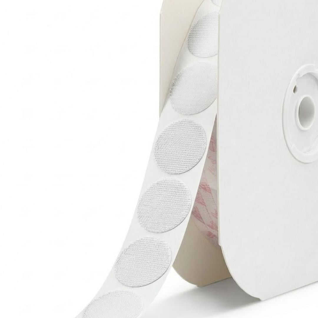 1/2" VELCRO® VELCOIN® Adhesive-Backed Hook Fastener Image 1
