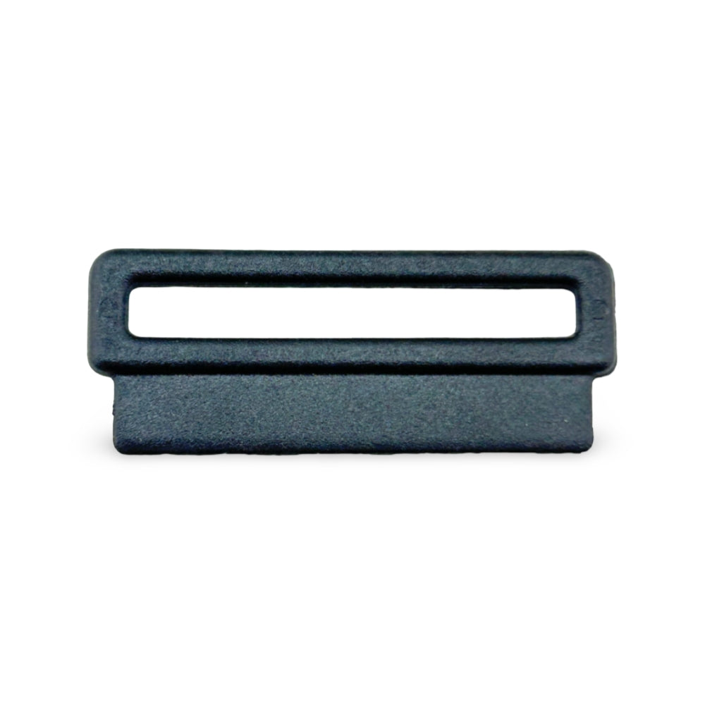 1-3/4" Black Nylon Sewable Rectangular Webbing Loop Image 1