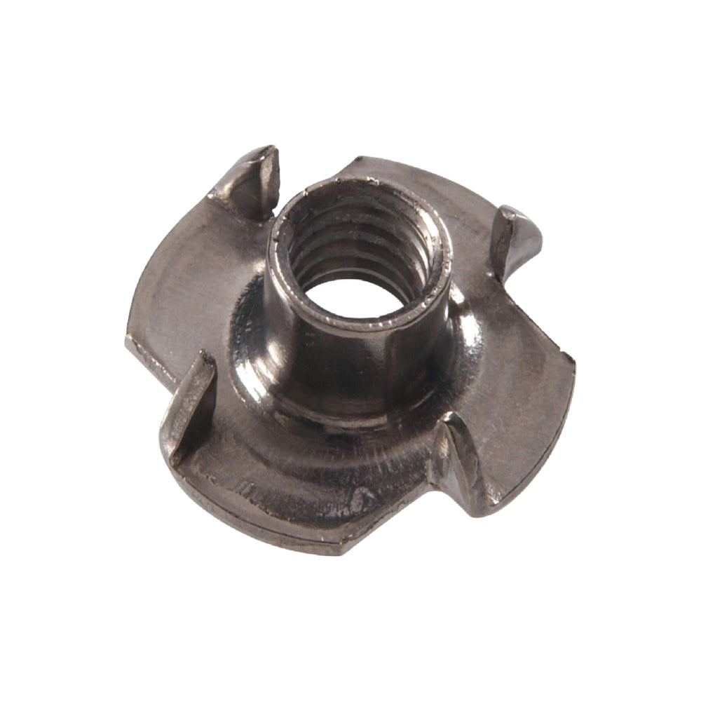 1/4-20 Barbed Stainless Steel T-Nut Image 1