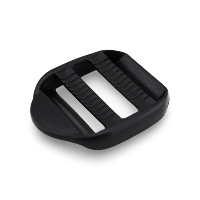 1" Black Acetal Dual Ladder Lock Buckle Image 1