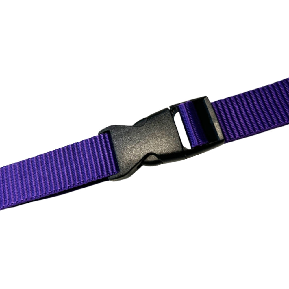 1" Black High-Profile Single Adjustable Side Release Webbing Buckle Image 2