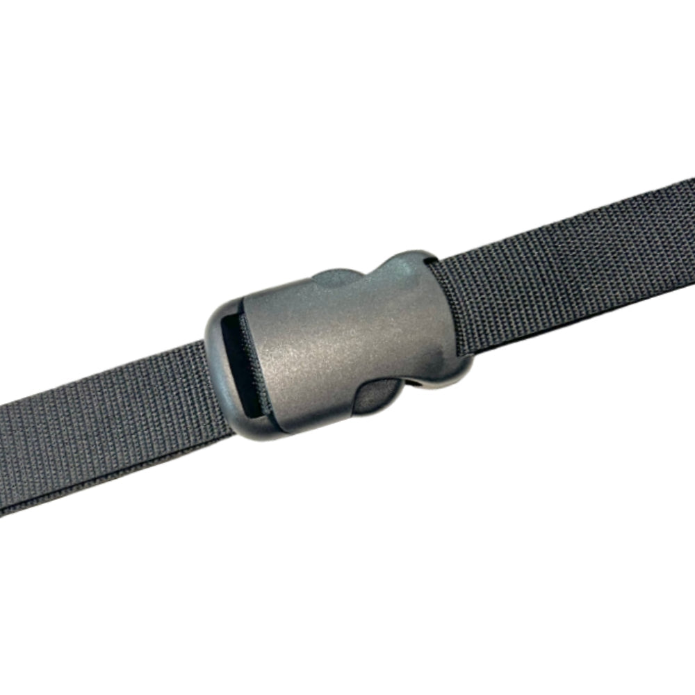1" Black Slimline Single Adjustable Side Release Webbing Buckle Image 2