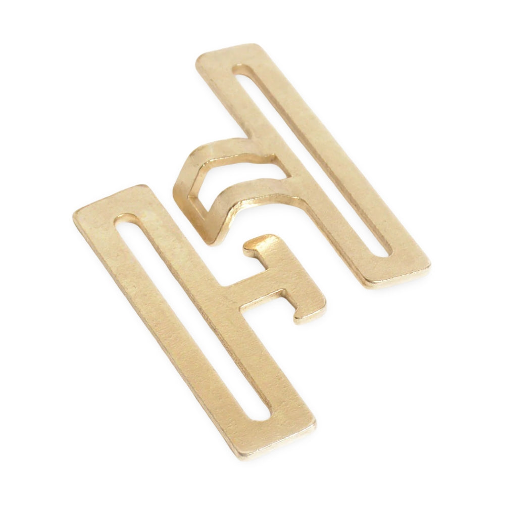 2" Brass-Plated Steel Surcingle Hook & Clasp Image 1
