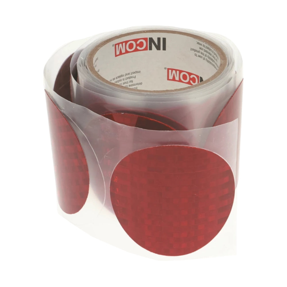 3" Round Peel & Stick Road Reflector Tape Image 1