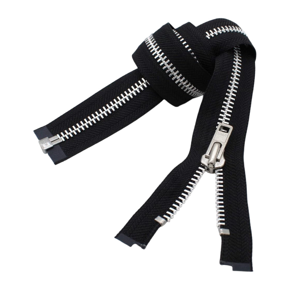 36" YKK® #10 Aluminum Separating Zipper Image 1