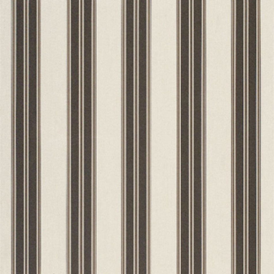 46" Sunbrella® Black/Taupe Fancy (4946-0000) Awning/Marine Fabric Image 1
