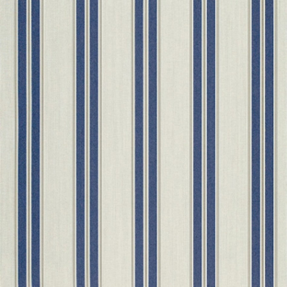 46" Sunbrella® Navy/Taupe Fancy (4916-0000) Awning/Marine Fabric Image 1