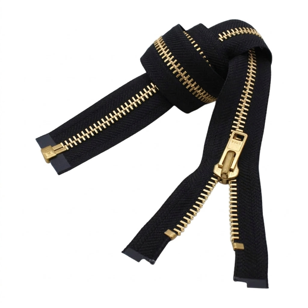 48" YKK® #10 Brass Separating Zipper Image 1