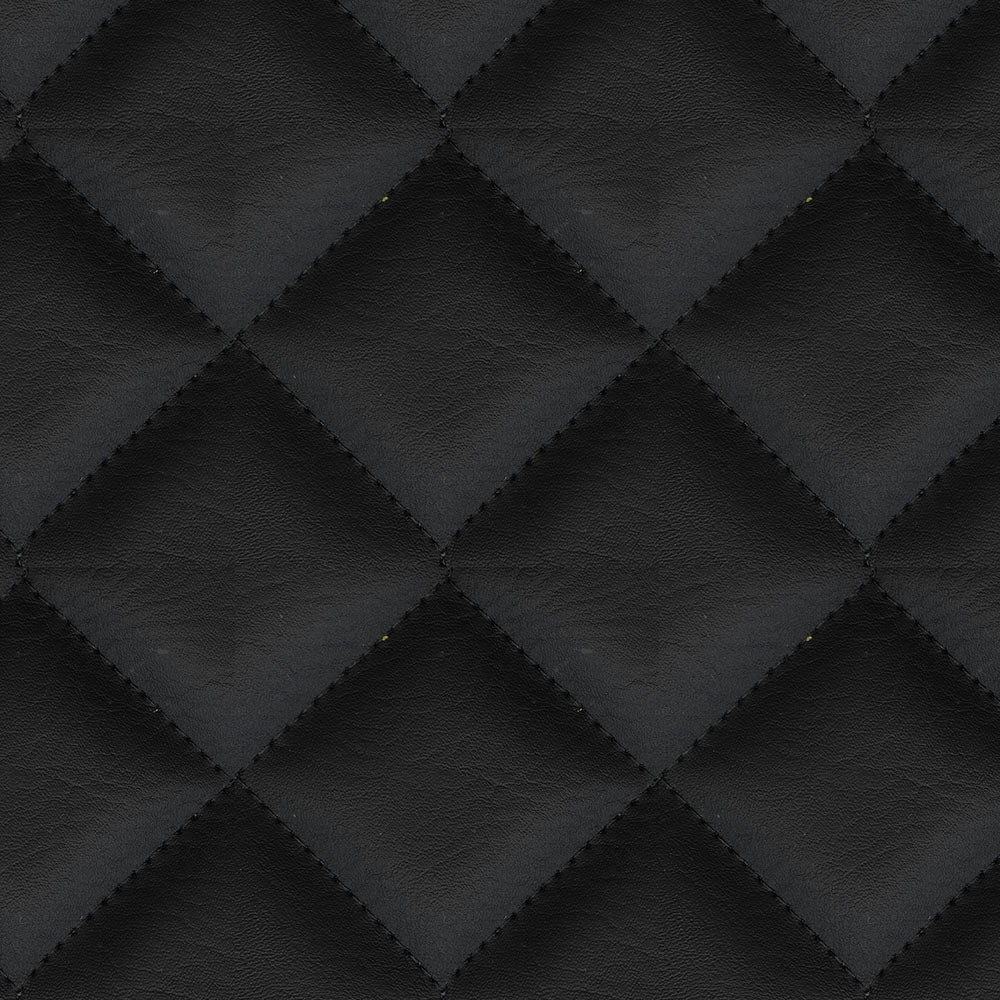 54" Arctic -40 Black (9009) Double-Quilted Vinyl Fabric Image 1
