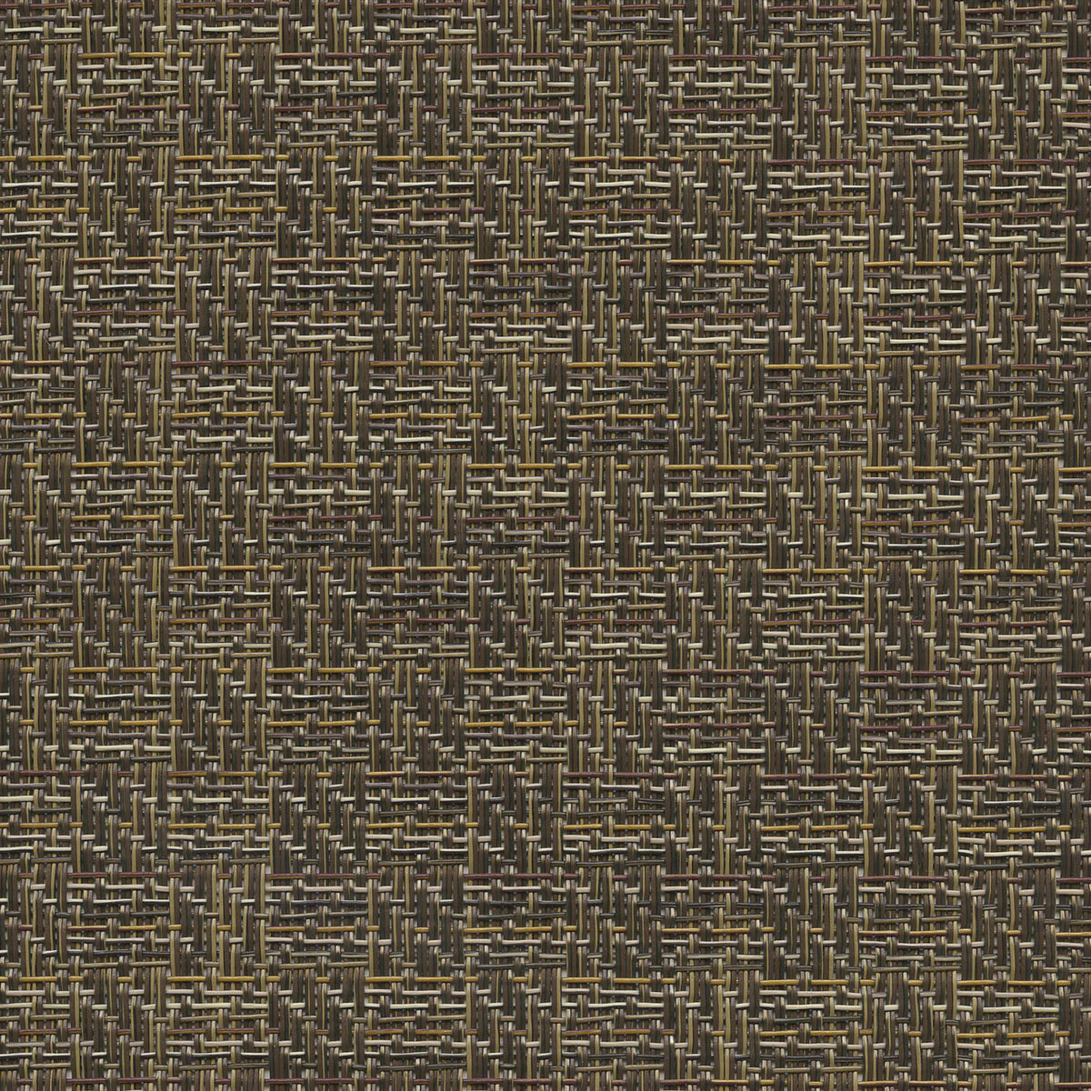 54" Phifertex® Jacquard Grasscloth Bronze Vinyl Mesh Fabric swatch