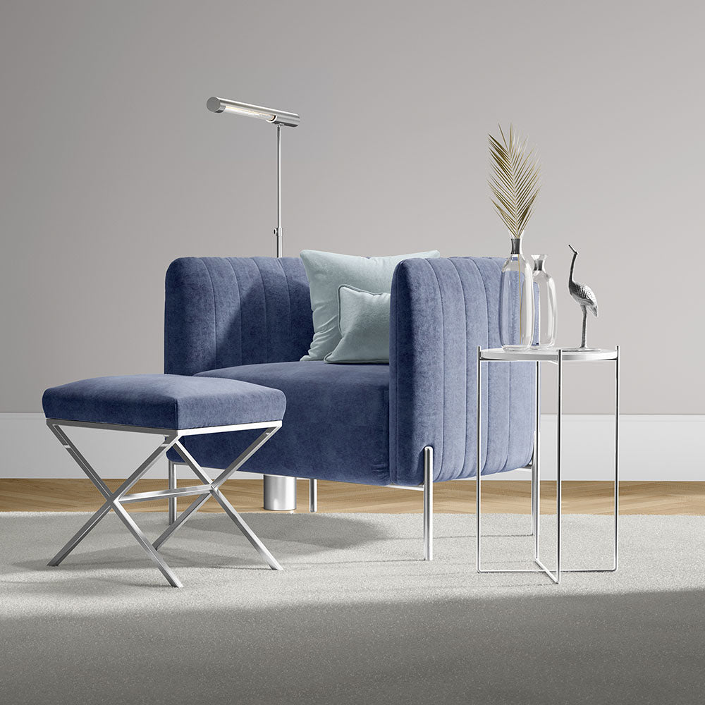 57" Realm Blue Shock (036) Upholstery Fabric lifestyle
