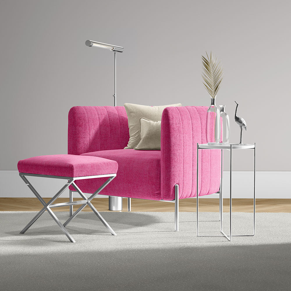 57" Realm Hot Pink (019) Upholstery Fabric lifestyle
