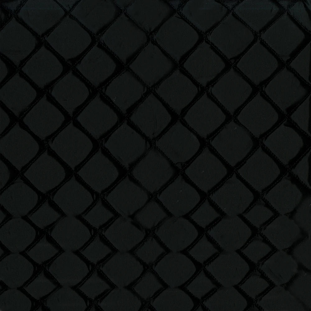 58" Black Quilted Jacket Liner Fabric Image 1