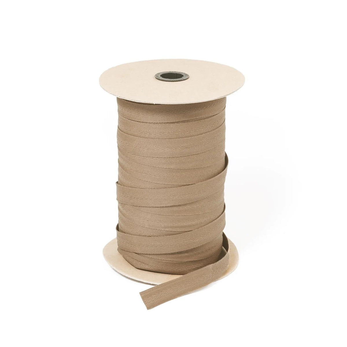 7/8" Sunbrella® Beige Centerfold Binding Tape Image 1