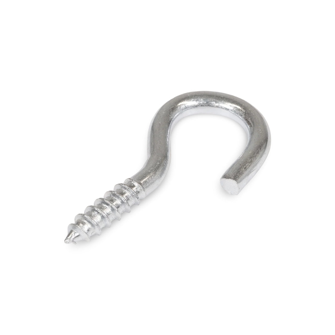 #8 x 13/16" Zinc-Plated Steel Screw with Open Eye End Image 1