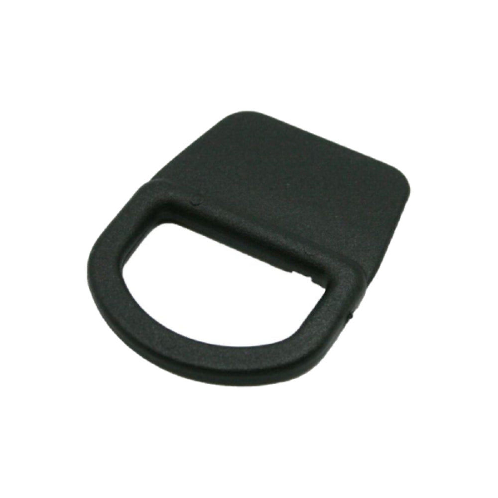 Black Plastic Sewable D-Ring Grommet Image 1