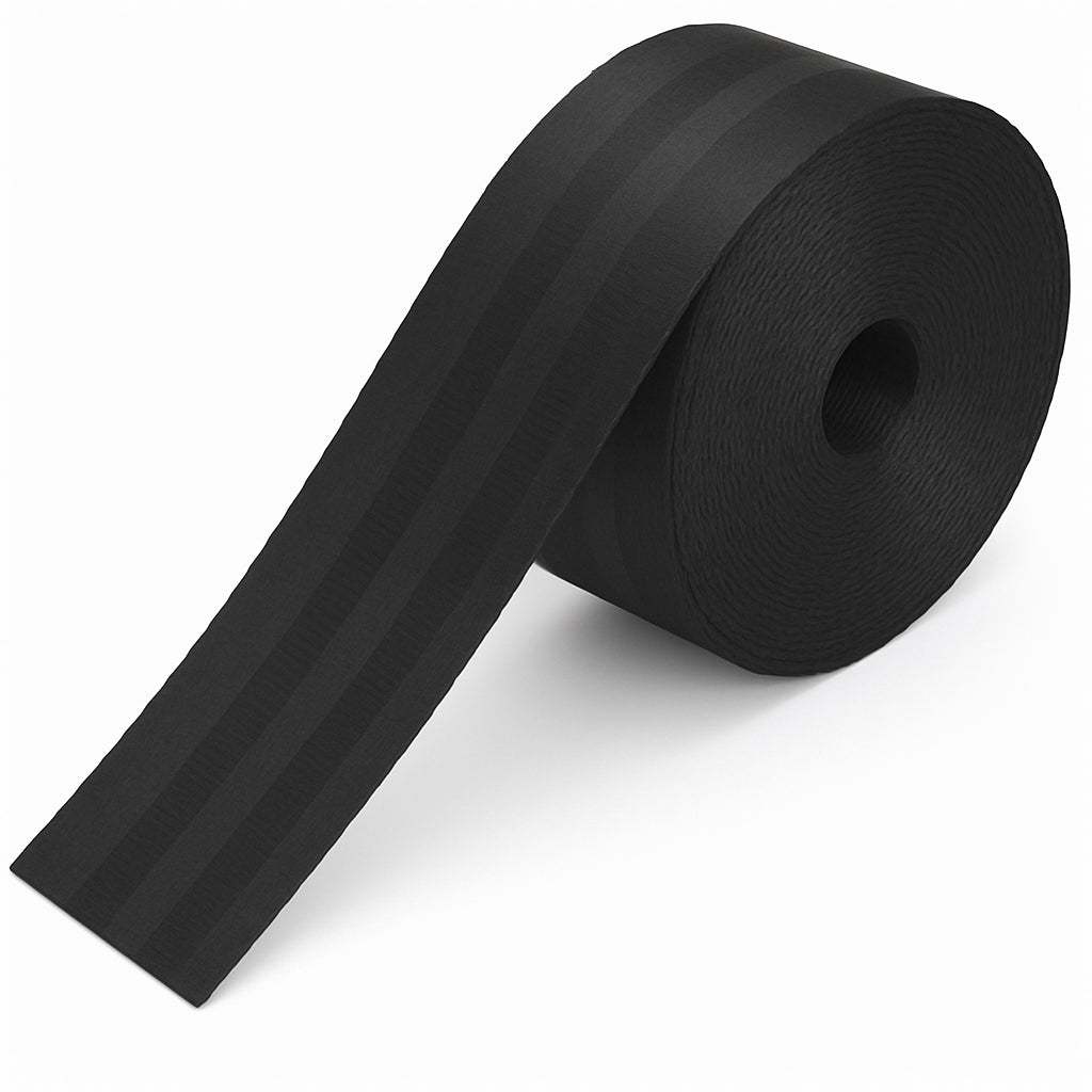 Black Polyester Webbing (1.2 mm) Image 1