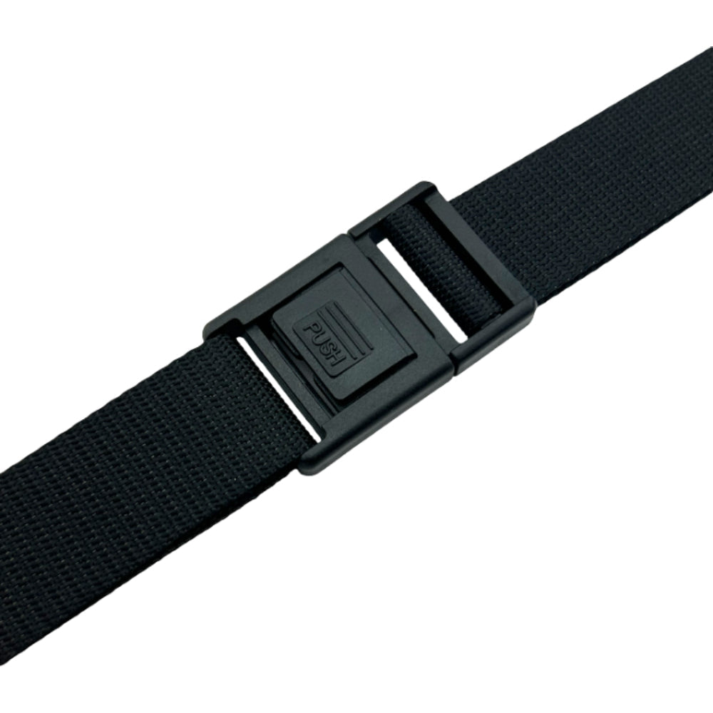 Black Single Adjustable Center Release Webbing Buckle Image 2