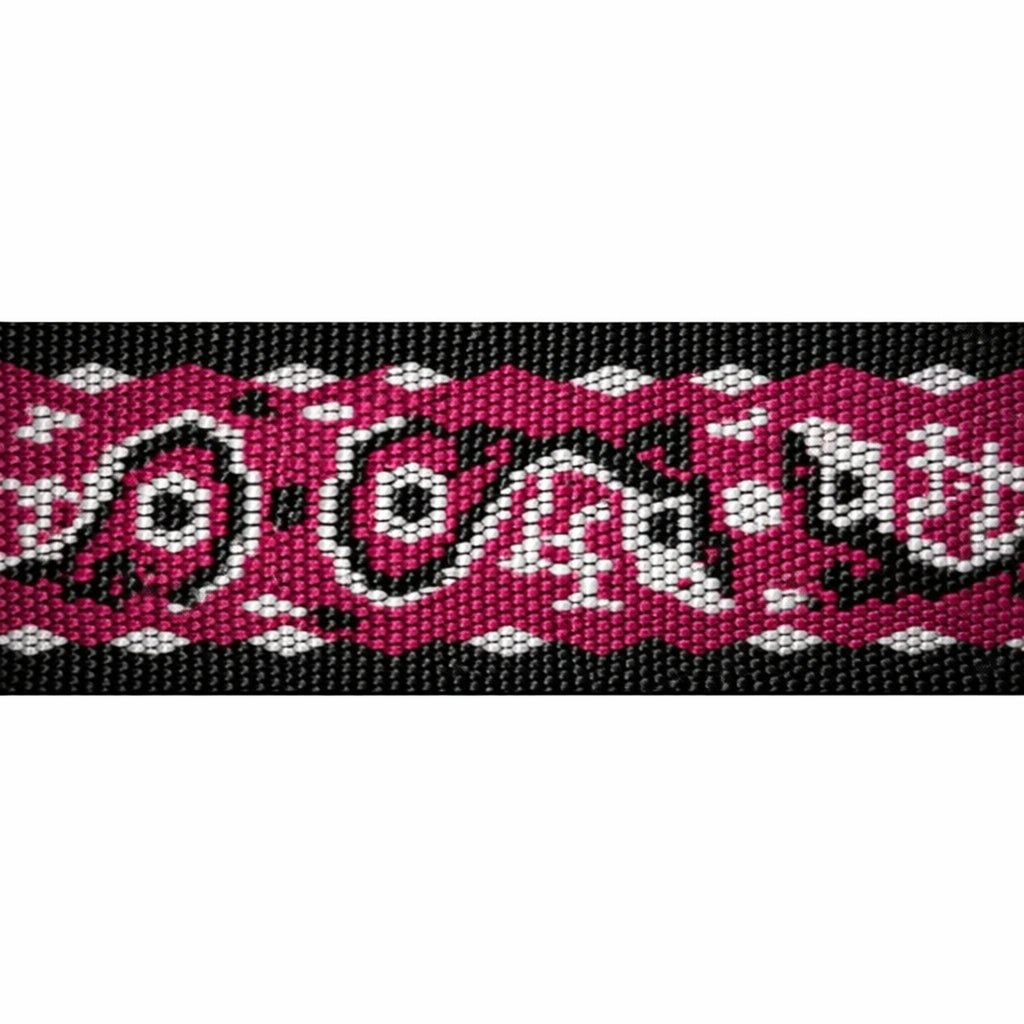 "Burgundy Gecko" Polyester Tubular Jacquard Webbing Image 1