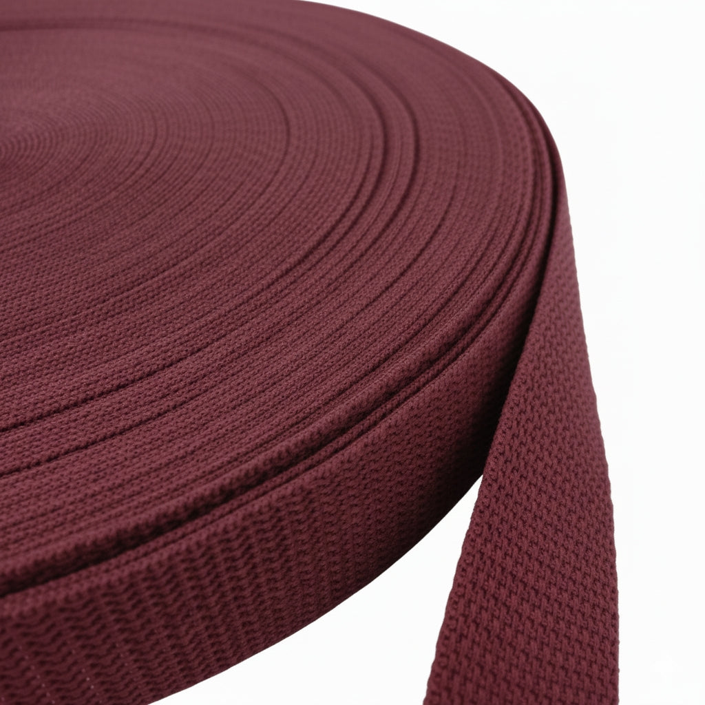 Burgundy Polypropylene Webbing (1.5 mm) Image 1