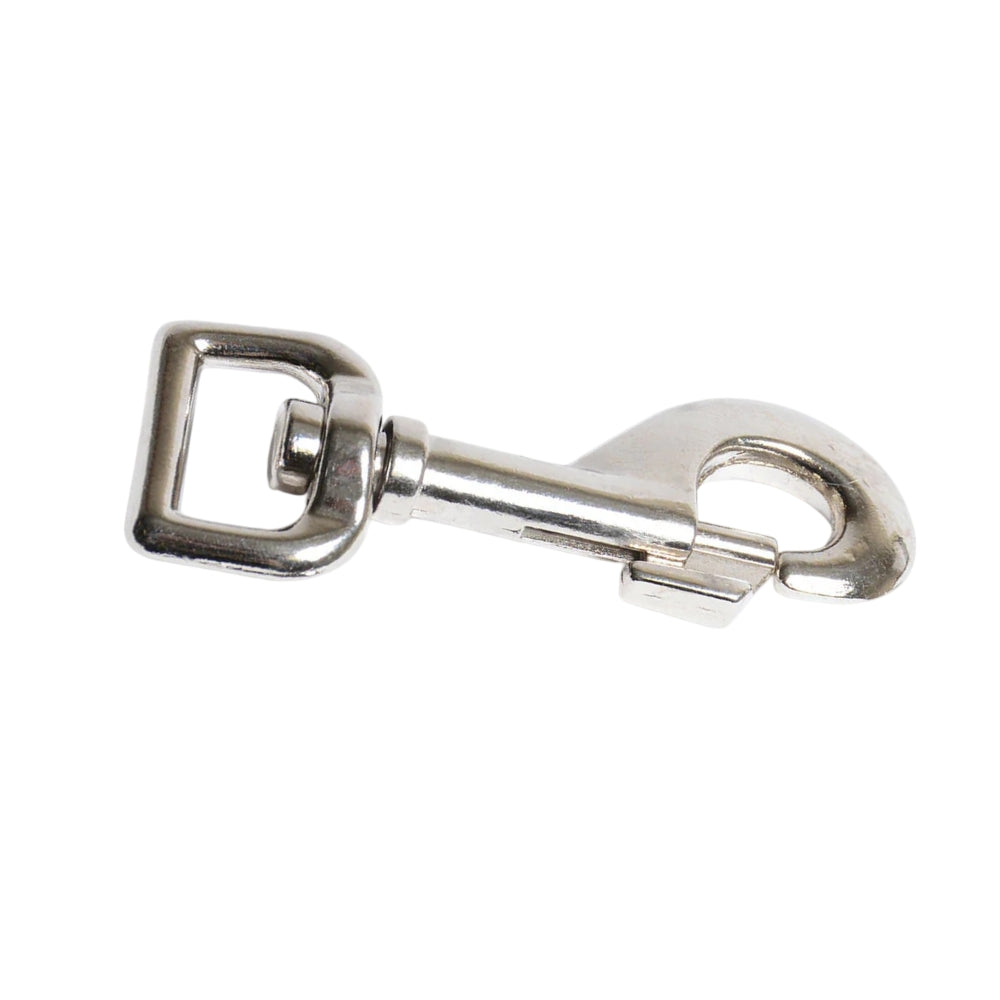 Die-Cast Nickel-Plated Steel Bolt Snap Hook Image 1
