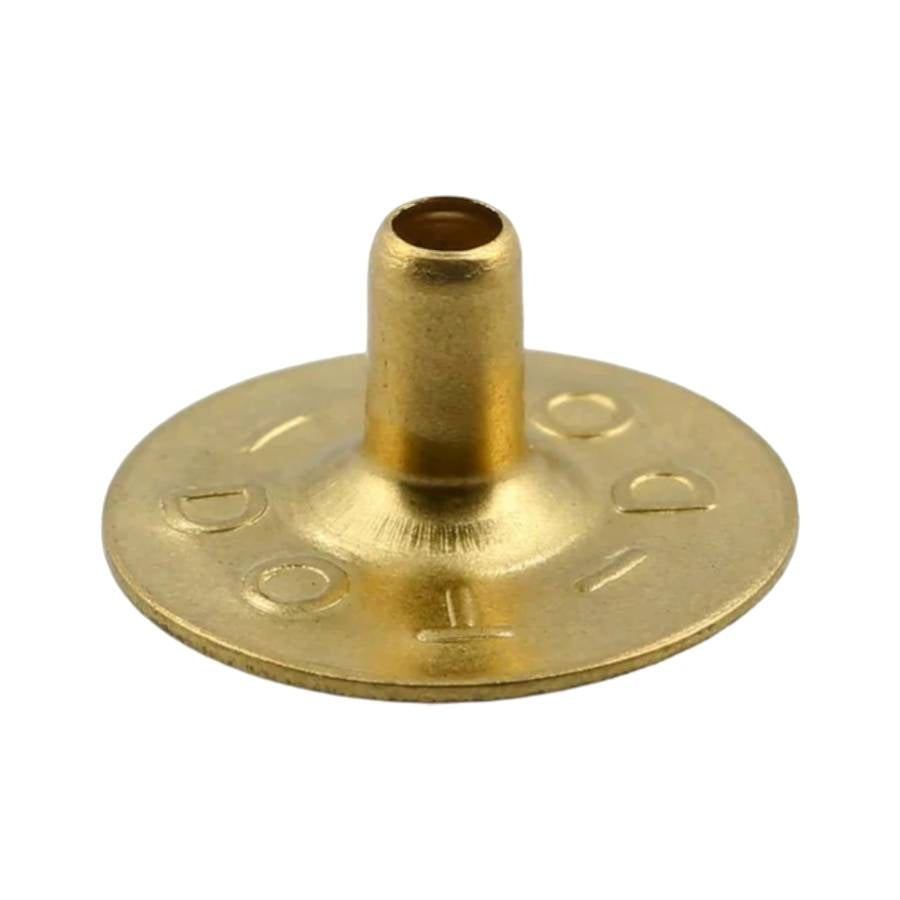 DOT® Line 20 (1/2") Shiny Brass Snap Fastener Stud Post Image 1