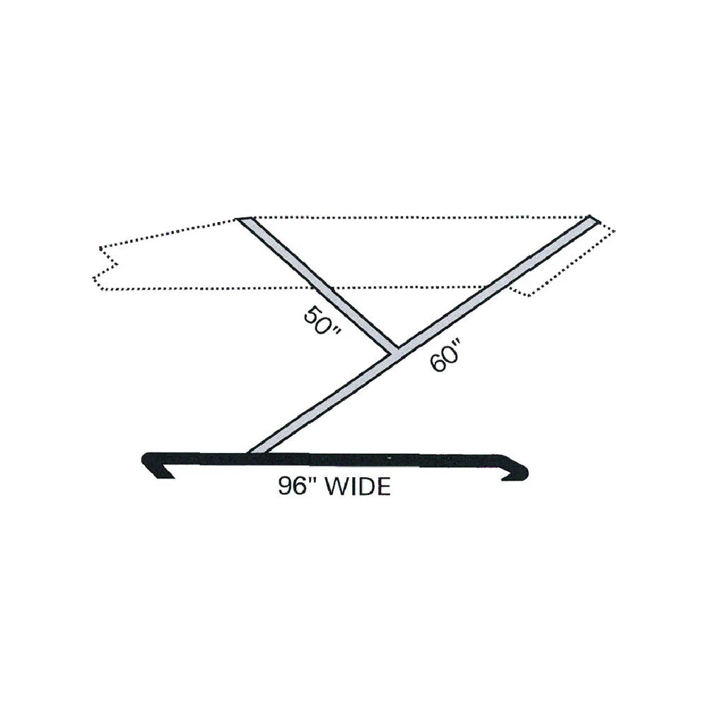 Large 2-Bar Convertible Bimini Frame Kit Image 1