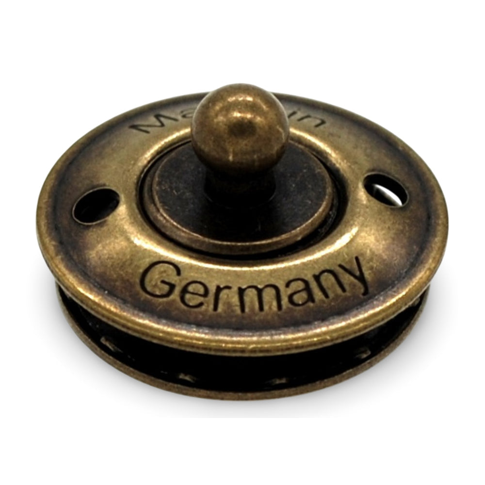 LOXX® "Pull-It-Up" Fastener Antique Brass Canvas Stud Image 1