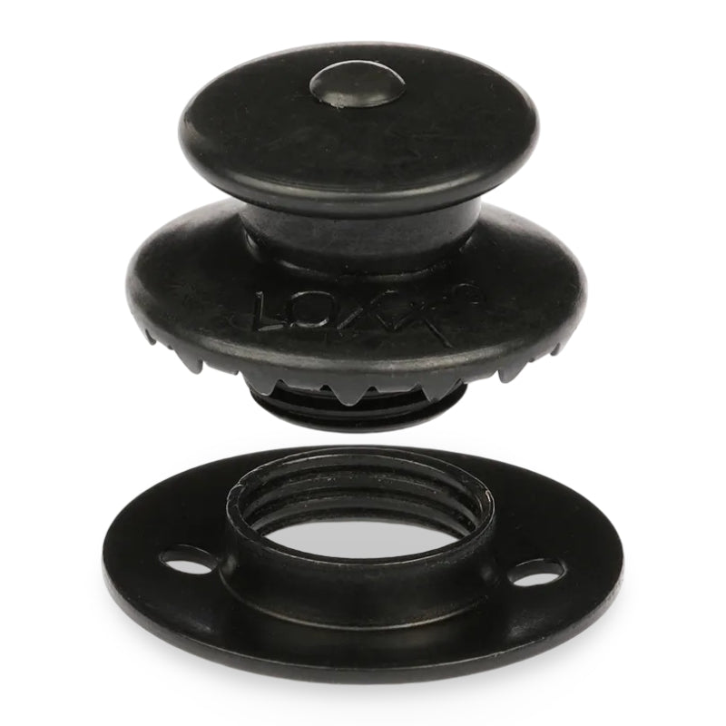 LOXX® "Pull-It-Up" Fastener Black Chrome Large Head Button Image 2
