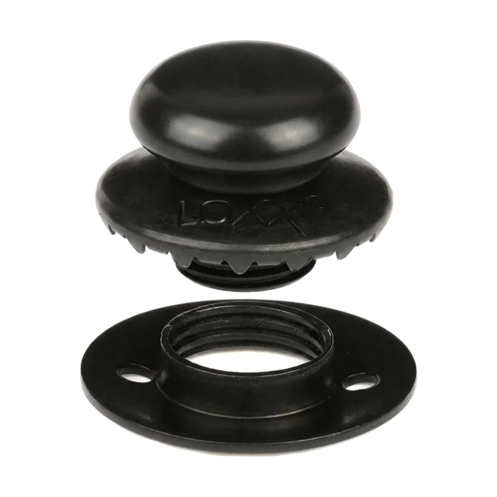 LOXX® "Pull-It-Up" Fastener Black Chrome Smooth Large Head Button Image 2