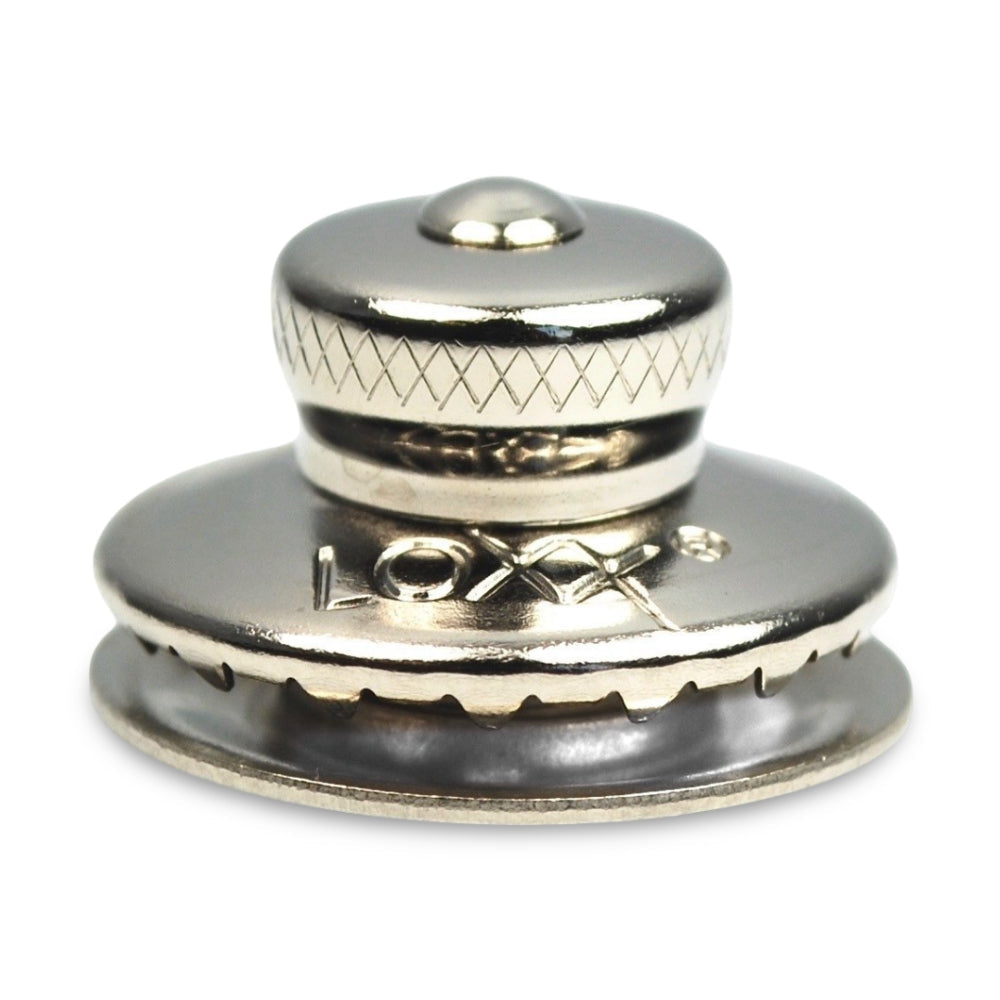 LOXX® "Pull-It-Up" Fastener Chrome-Plated Brass Small Head Button Image 1