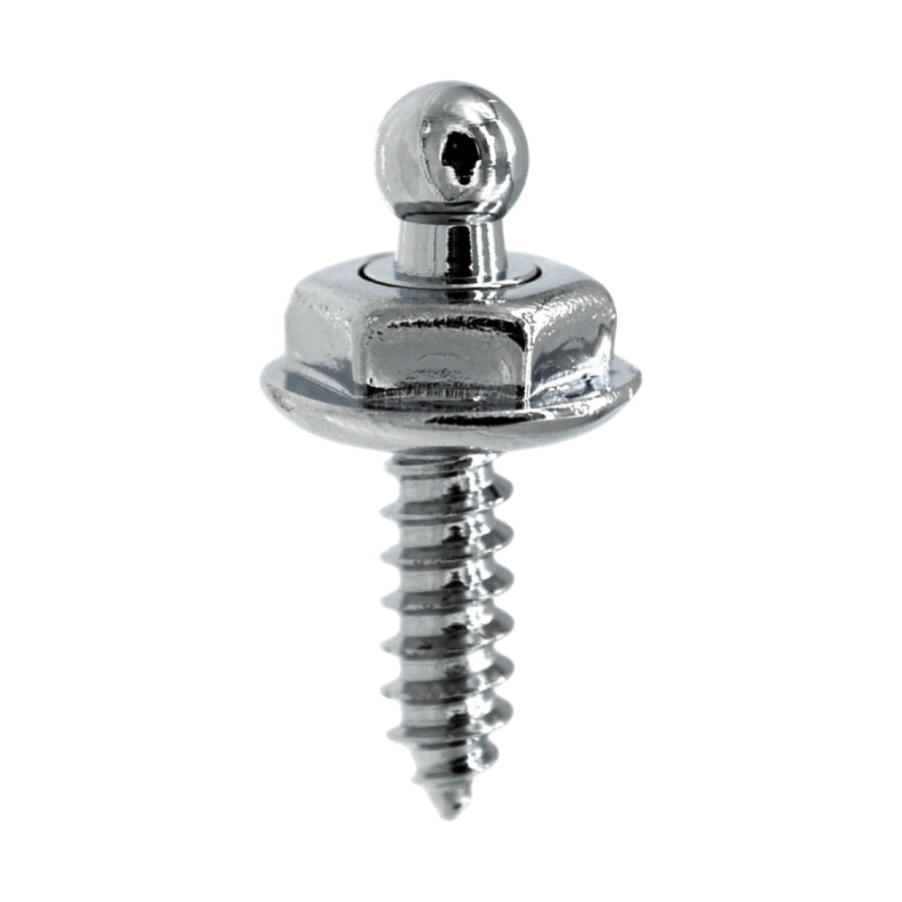 LOXX® "Pull-It-Up" Fastener Chrome-Plated Brass Wood Screw Stud Image 1