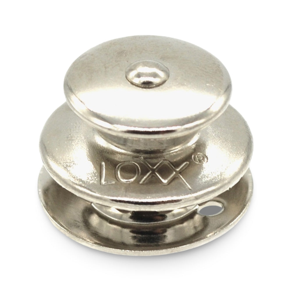 LOXX® "Pull-It-Up" Fastener Nickel-Plated Brass Large Head Button Image 1