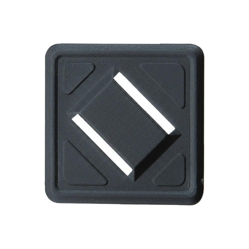 PD 712 1" Black PVC "Pig Snout" Lash Tab Image 1