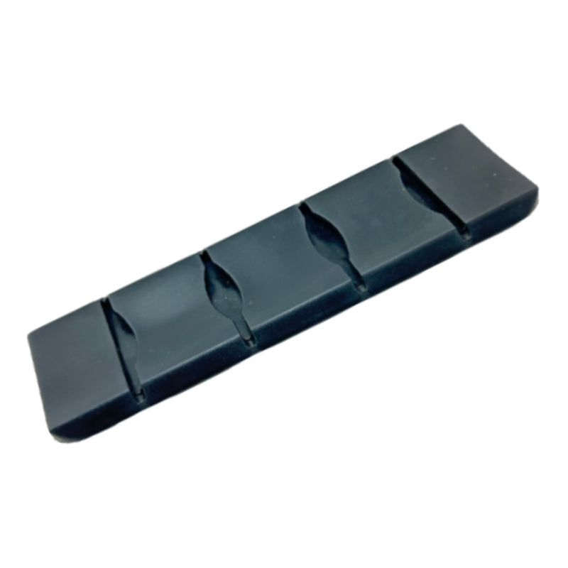 PD 719 1-1/2" Heavy-Duty Black PVC Shoulder Strap Pad Image 1