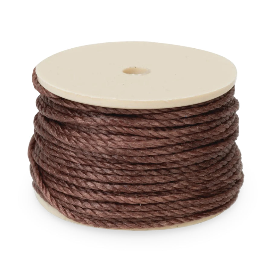 Replacement Waxed Brown Thread for No. 413 Automatic Sewing Awl Image 1