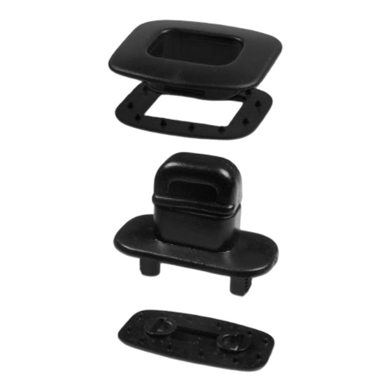 TF 217 Black Nylon Square Twist-Lock Fastener Set Image 1