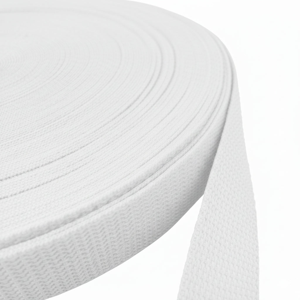 White Polypropylene Webbing (1.35 mm) Image 1
