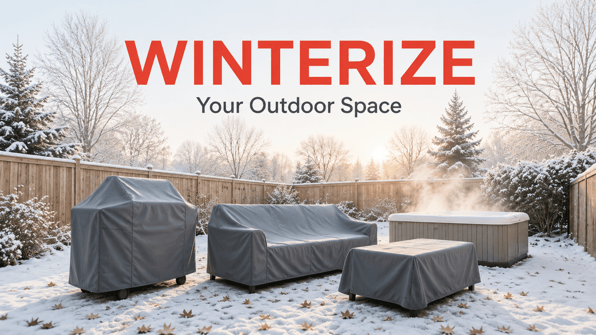 How to Winterize Patio Furniture, Hot Tubs & Grills with Durable Covers