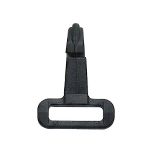 1/2" Black Polyacetal Small Square Snap Hook Image 1