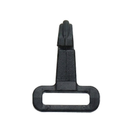 1/2" Black Polyacetal Small Square Snap Hook Image 1