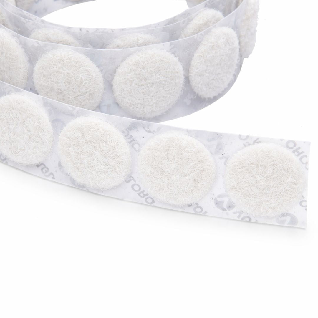 1/2" VELCRO® VELCOIN® Adhesive-Backed Loop Fastener Image 1