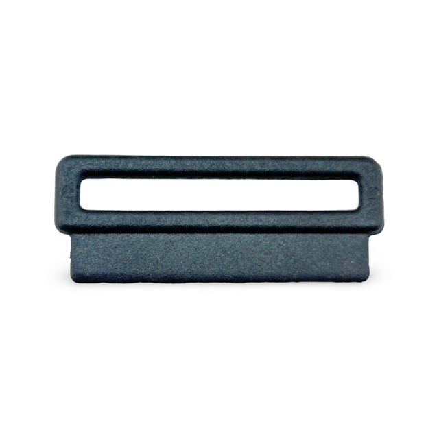 1-3/4" Black Nylon Sewable Rectangular Webbing Loop Image 1