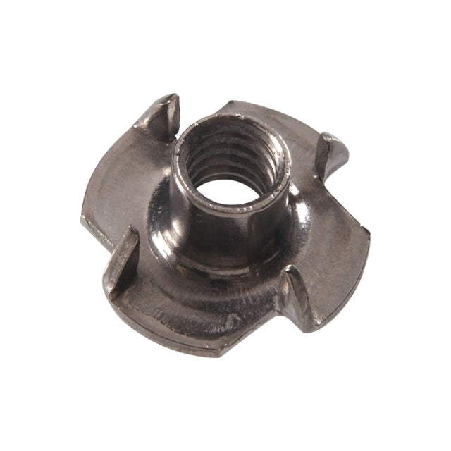 1/4-20 Barbed Stainless Steel T-Nut Image 1
