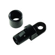 1/4" (#8) Black Plastic Shock Cord Screw Mount Image 1