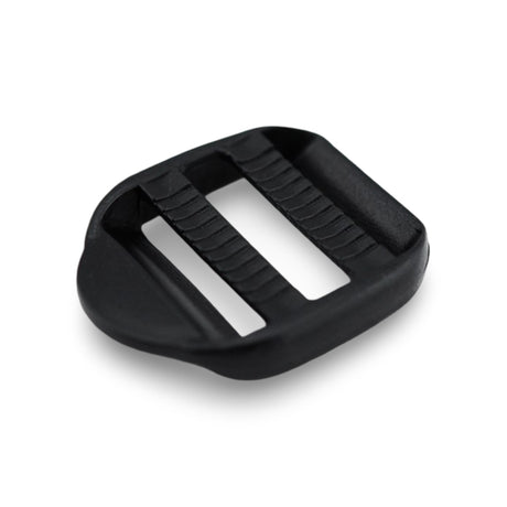 1" Black Acetal Dual Ladder Lock Buckle Image 1
