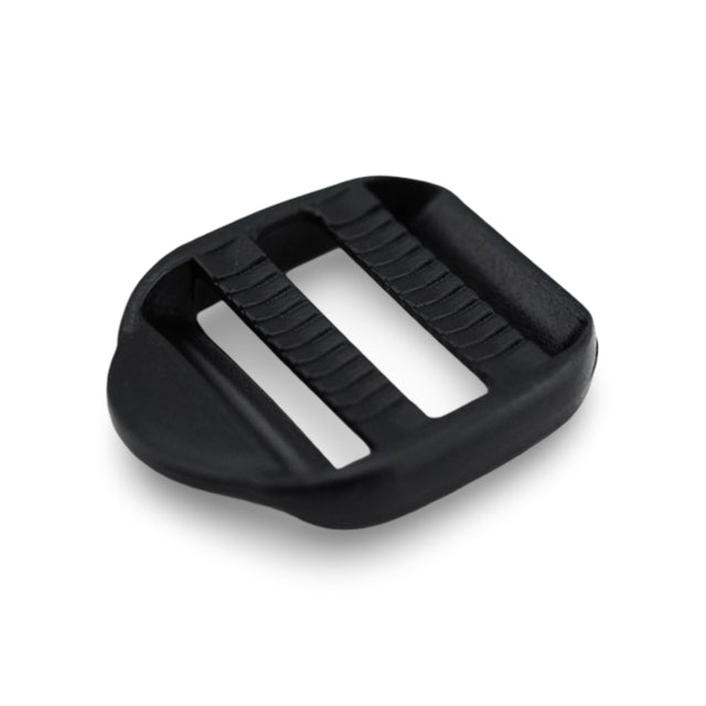1" Black Acetal Dual Ladder Lock Buckle Image 1