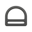 1" Black Acetal Loop D-Ring Image 1