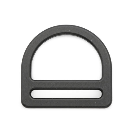 1" Black Acetal Loop D-Ring Image 1